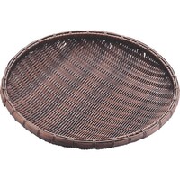 遠藤商事 TKG 萬洋 樹脂 丸ザル 茶 40cm 91088 AZL6702 1個