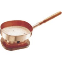 遠藤商事 TKG 丸新銅器 銅木柄台付十能 DZY13 1個