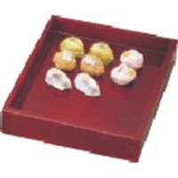 遠藤商事 TKG ヤマコー 溜塗菓子番重 小 AKS01003 1個