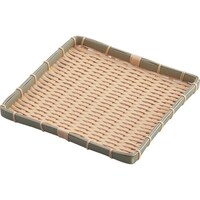 遠藤商事 TKG 萬洋 樹脂 身竹角長かご 浅 30号(正角) AKG3202 1個