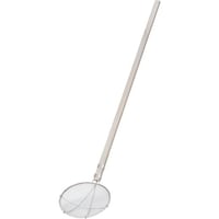 遠藤商事 TKG TS ステンレス木柄給食用すくい網 丸型 24cm 荒目(6.5メッシュ)