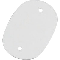 遠藤商事 TKG オオイ金属 カラーネームプレート 小判型 378B シルバー (10枚入)