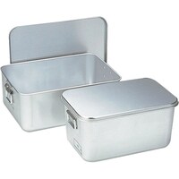 遠藤商事 TKG オオイ金属 アルマイト プレス製給食用パン箱(蓋付) 260A 40個入