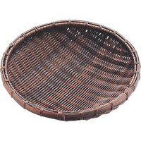 遠藤商事 TKG 萬洋 樹脂 丸ザル 茶 30cm 91087 AZL6701 1個