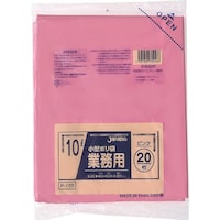 東京硝子器械 TGK 小型ポリ袋 10L ピンク 20枚入
