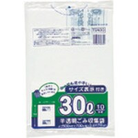 東京硝子器械 TGK 容量表示入ポリ袋 30L 10枚