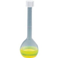 東京硝子器械 TGK メスフラスコ PMP 500mL ネジ蓋付 #2493