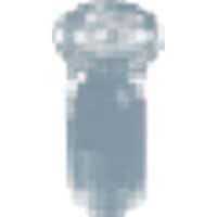 東京硝子器械 TGK 分液ロート用平栓 透明15/25 ミゾ付 000096009 1個