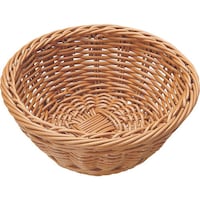 遠藤商事 TKG 萬洋 樹脂バスケット 丸型 茶 91079B