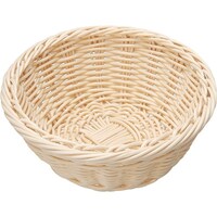 遠藤商事 TKG 萬洋 樹脂バスケット 丸型 白 91078A