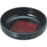 遠藤商事 TKG 福井クラフト 6.5寸 大和菓子鉢 黒内角布目 75000870