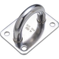 水本 水本 ステンレス アイプレート 60mm×85mm A2196 1個