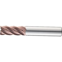 京セラ 京セラ 5枚刃 荒加工用ラジアスエンドミル ミリ仕様 Z5MCR(TMコーティング) 刃径8mm 刃長18mm 全長63mm シャンク径8mm 47009 1本