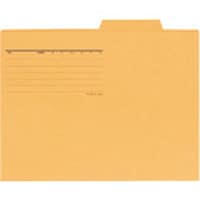 プラス PLUS 87288)個別フォルダ FL081IF A4E イエロ 10枚