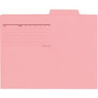 プラス PLUS 87299)個別フォルダー FL082IF A4E ピンク 50枚