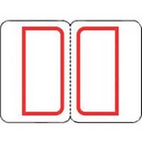 プラス JTX 192186)インデックスラベル小 赤 B052JSR B052JSR 1Pk(22枚)