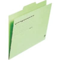 プラス PLUS 87206)カットフォルダー 3山 FL063IF A4 緑 FL063IFGR 1Pk(3冊)