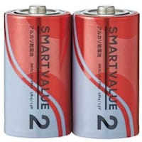 プラス JTX 365386)アルカリ乾電池 単2×2本 N122J2P