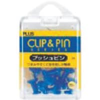 プラス PLUS 35363)プッシュピン CP104P ブルー 20本 CP104P 1箱(20本)