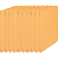 プラス PLUS 79437)フラットF背補強 10冊 A4S NO.021Sイエロー