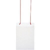 プラス PLUS 84805)イベント名札ハガキ 50枚入 レッド