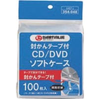 プラス JTX 354048)CD/DVDソフトケス 両面100枚 A407J