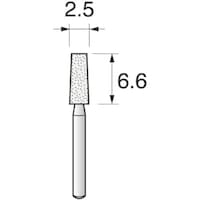アルゴファイル WA/1.6軸砥石(軸付砥石ミニ ホワイトアランダム) GCW1006 1袋(12本)