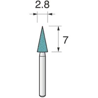アルゴファイル GC/1.6軸砥石(軸付砥石ミニ グリーンカーボランダム) GCG1008 1袋(12本)