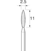アルゴファイル ダイヤエコノミー2(電着ダイヤモンドポイント) DEP2005 1袋(2本)