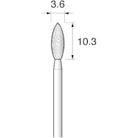 アルゴファイル ダイヤエコノミー2(電着ダイヤモンドポイント) DEP2004 1袋(2本)