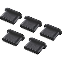 サンワサプライ SANWA タイプCコネクタキャップ TKCAP6BK 1S(5個)