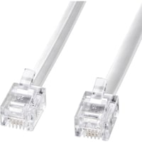 サンワサプライ SANWA モジュラーケーブル(白) TELN130N2 1本