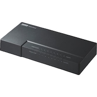 サンワサプライ SANWA ギガビット対応 スイッチングハブ(8ポート・マグネット付き) LANGIGAP802BK 1個