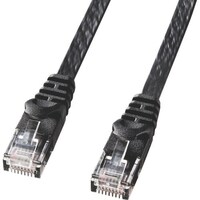 サンワサプライ SANWA カテゴリ6フラットLANケーブル LAFL605BK 1本
