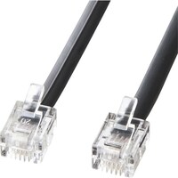 サンワサプライ SANWA モジュラーケーブル(黒) TELN17BKN2 1本