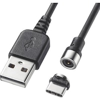 サンワサプライ SANWA Magnet脱着式USB TypeCケーブル 1m KUMMGCA1K 1本