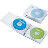 サンワサプライ SANWA リングファイルケース(24枚収納・クリア) FCDRG24CLN 1S(2個)