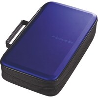 サンワサプライ SANWA ブルーレイディスク対応セミハードケース(104枚収納・ブルー) FCDWLBD104BL 1個