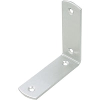 水本 水本 ジョイント金具 ステンレス コーナー金具(丸)ヘアーライン 長さ90mm 幅25mm A1672 1個