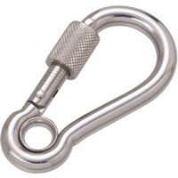 水本 水本 ステンレス 環付スナップフックNA型(リング付) 線径5mm 長さ53mm