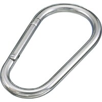 水本 水本 リングキャッチ ステンレス カラビナジャンボ(環なし) 線径16mm 長さ229mm