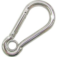 水本 水本 ステンレス スナップフックAE型(リング付) 線径4mm 長さ47mm A2779 1個