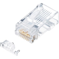 サンワサプライ SANWA カテゴリ6A RJ45コネクタ(単線用) ADT6ARJ100 1S(100個)