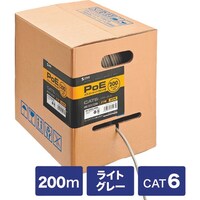 サンワサプライ SANWA POEカテゴリ6LANケーブルのみ200m KBT6POECB200 1本