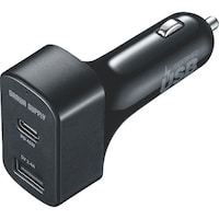 サンワサプライ SANWA USB Power Delivery対応カーチャージャー(2ポート・57W) CARCHR77PD 1個