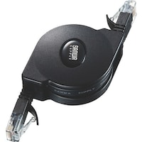 サンワサプライ SANWA 自動巻取りLANケーブル KBMK18BK 1本