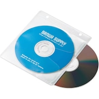 サンワサプライ SANWA ブルーレイディスク対応不織布ケース(リング穴付き・50枚入り・ホワイト) FCDFRBD50W 1S(50枚)