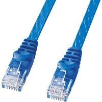 サンワサプライ SANWA カテゴリ6フラットLANケーブル LAFL615BL 1本
