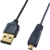 サンワサプライ SANWA 極細ミニUSBケーブル KUSLAMB805 1本