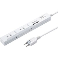 サンワサプライ SANWA スリムタップUSB充電機能付き TAPSLIM5U2 1個